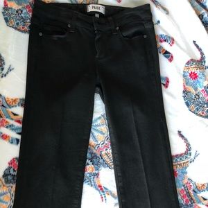 Paige Skyline Shadow Bootcut Jeans.